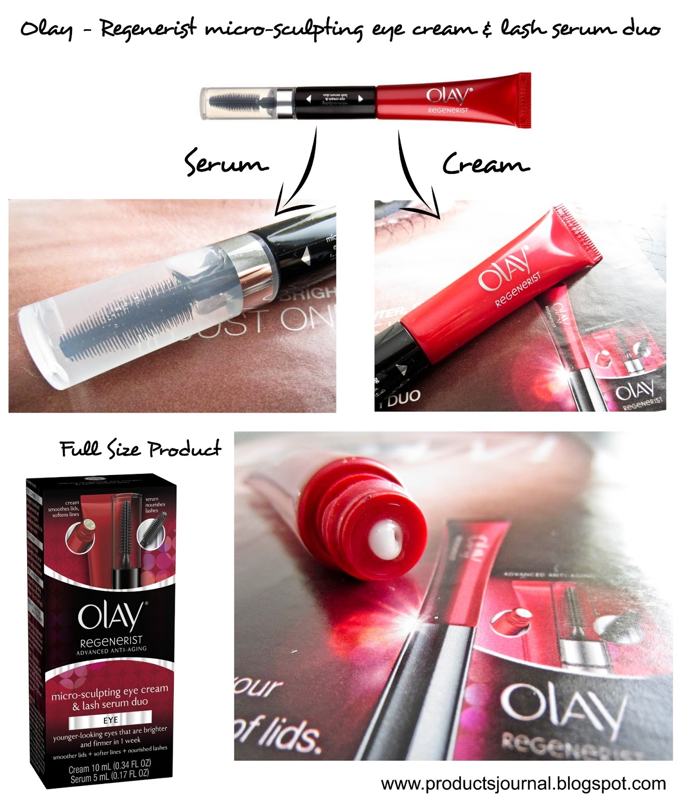 Products Journal Olay Regenerist microsculpting eye cream & lash