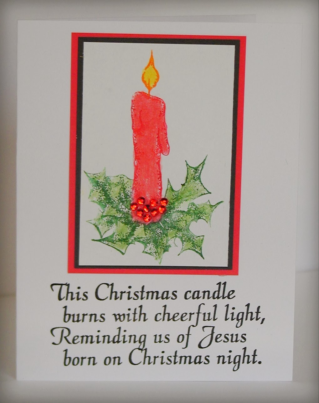 Oldstamper Musings Christmas Candle card