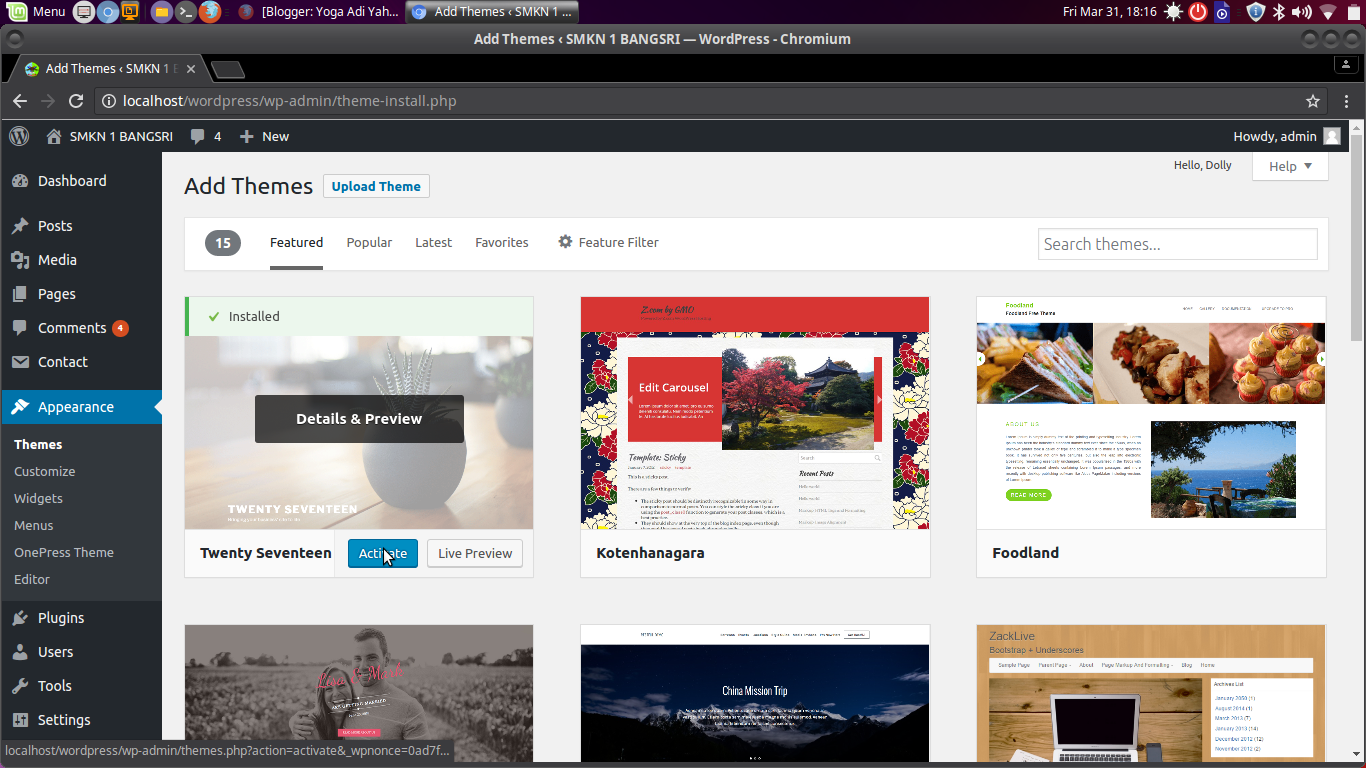 Theme preview. Theme preview