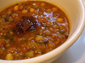 Harira (Moroccan Chickpea and Lentil Stew)