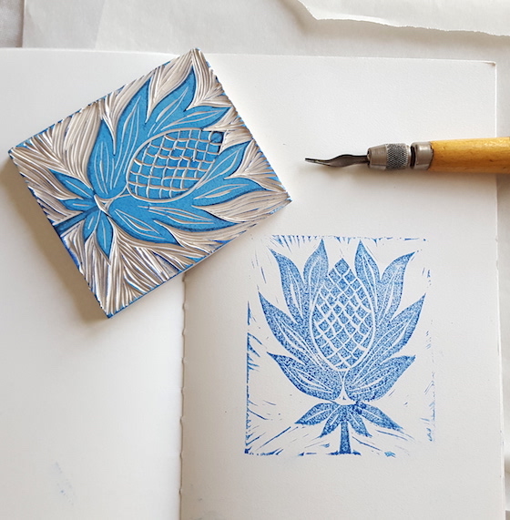 Art with Kids Block Printing with Teens