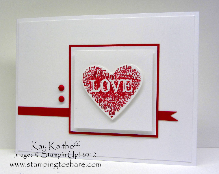 12/19 Stampin' Up! Love Heart