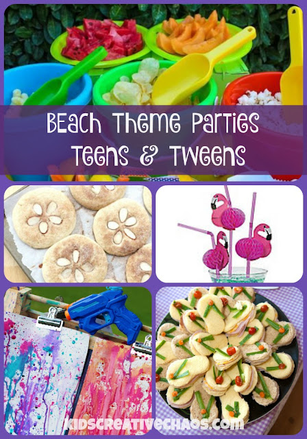 Beach Theme Pool Party Ideas for Teens and Tweens