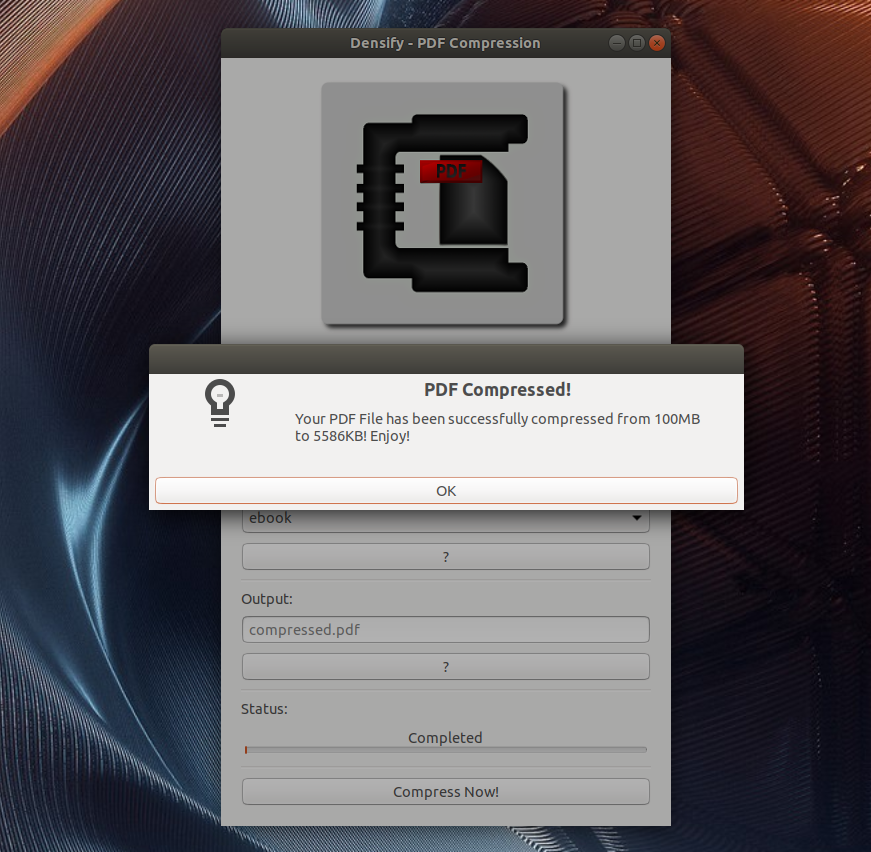 Easily Compress PDF Files In Linux With Densify Linux Uprising Blog