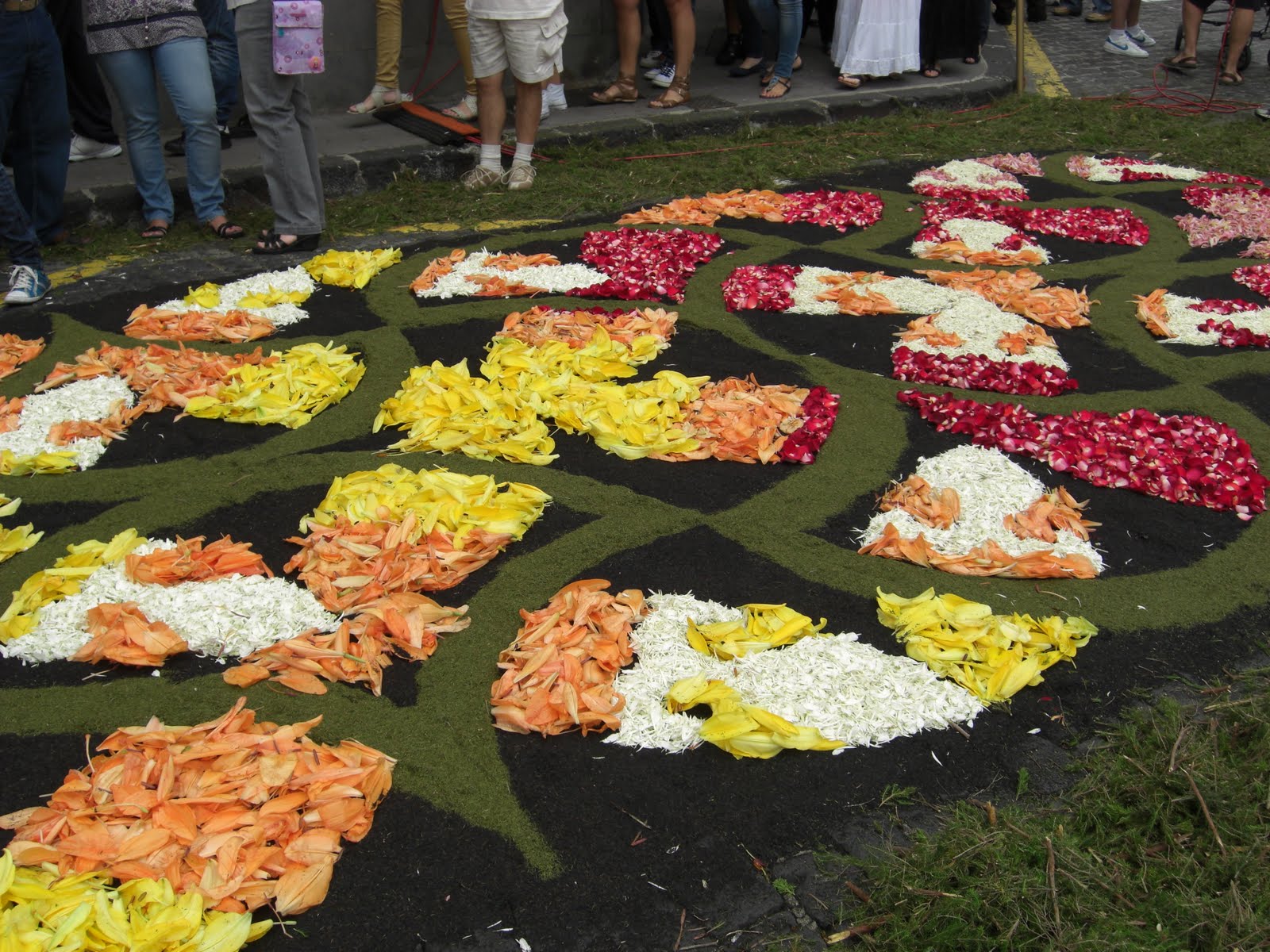Sweet patchwork: Alfombras de flores