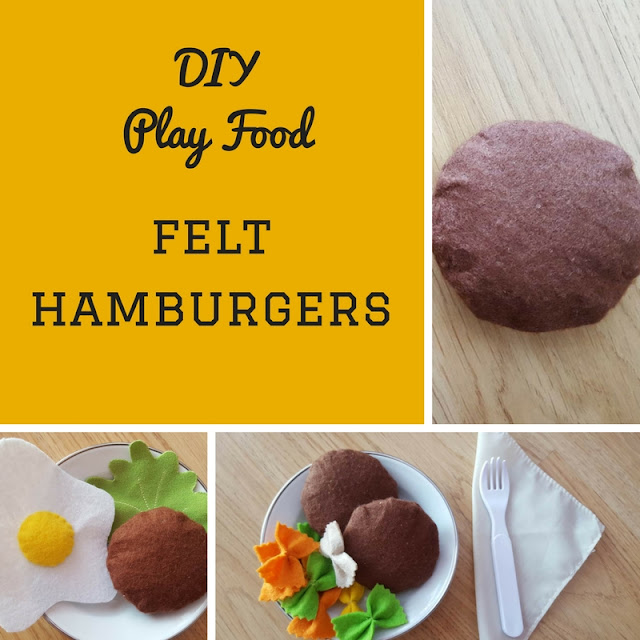 DIY Felt play food - hamburgers DIY Felt play food - hamburgers