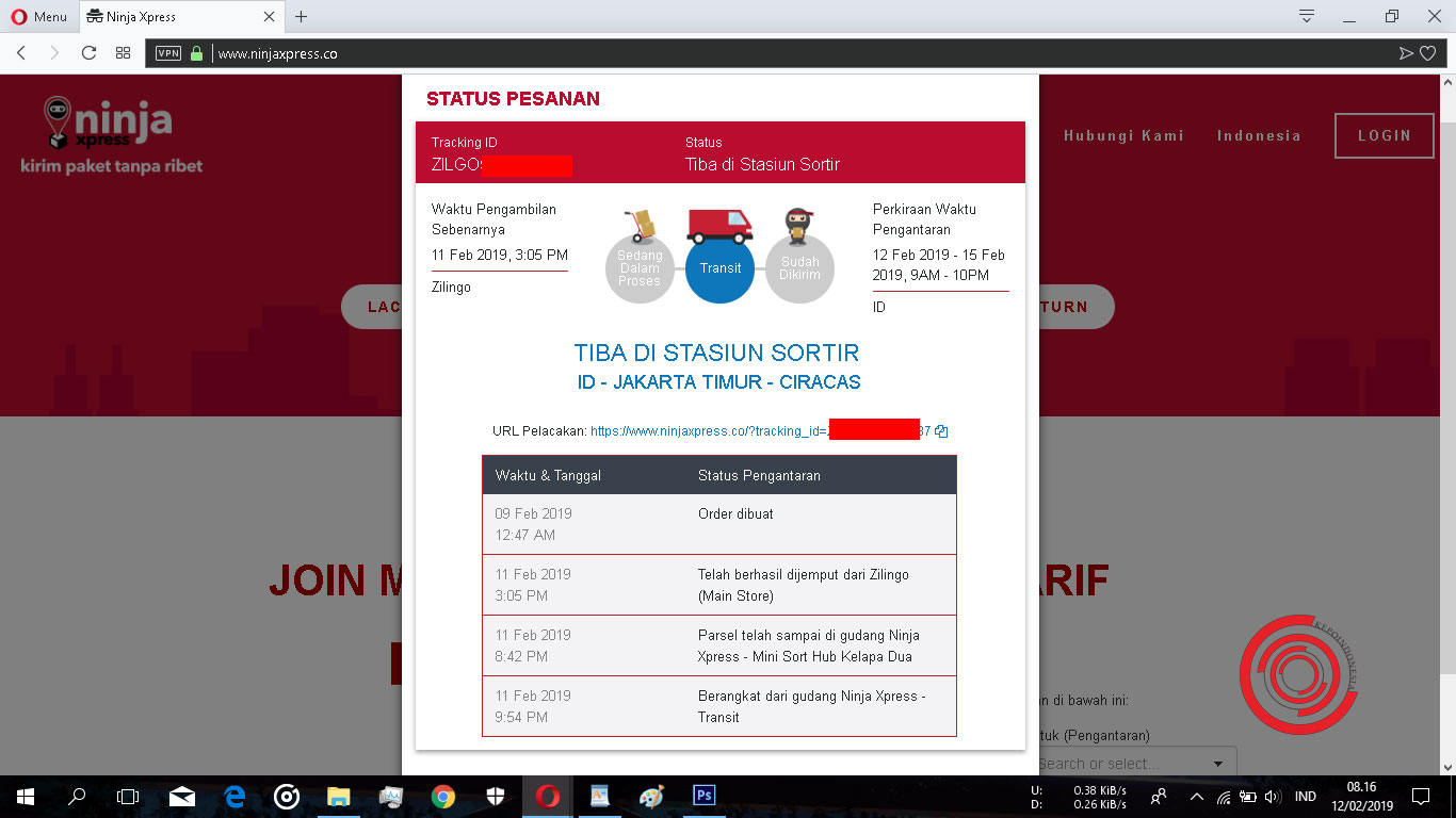 Cara Melacak Jasa Pengiriman Ninja Jasa Ekspedisi By Nct