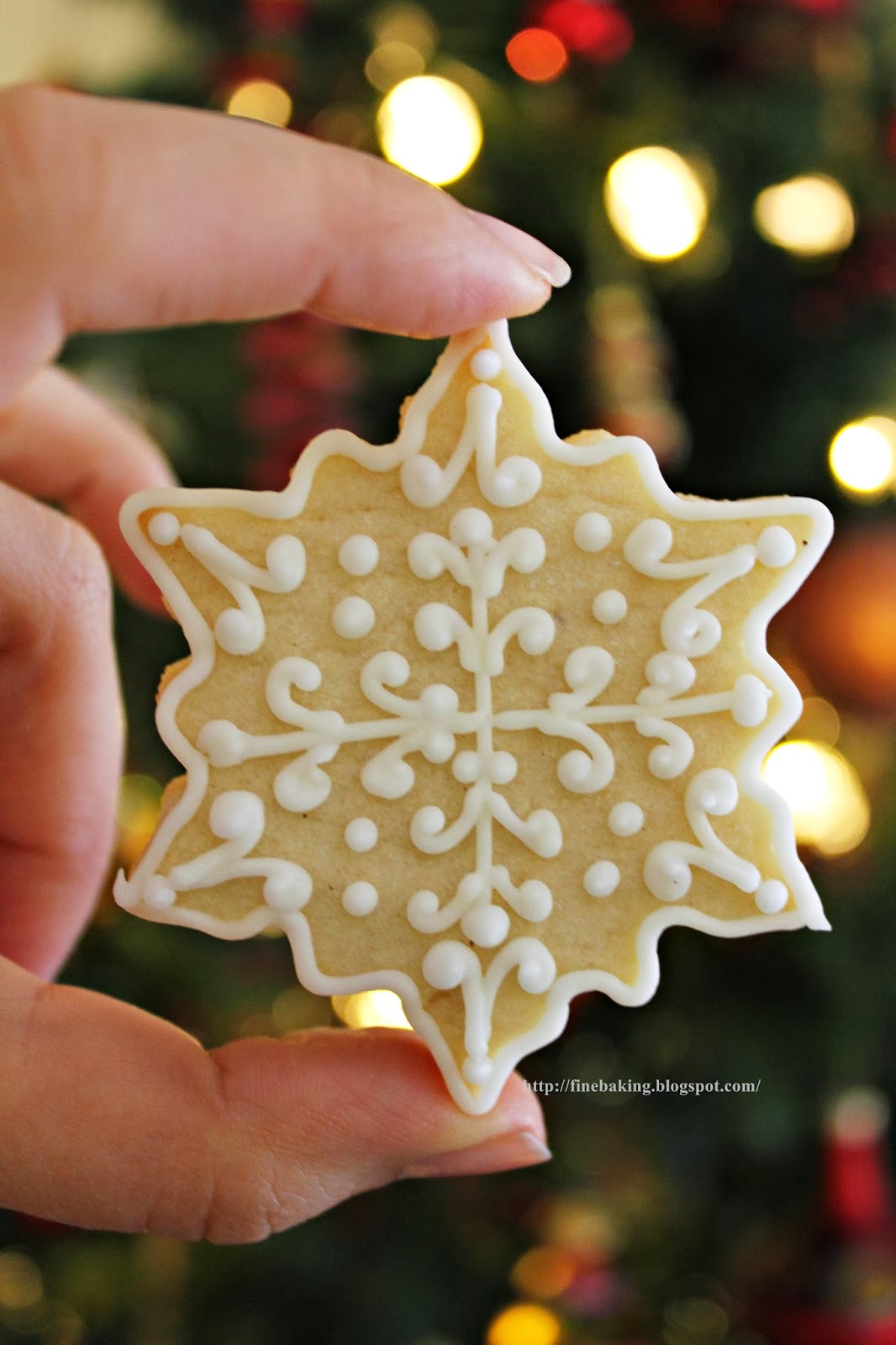 Chocolate dust: Snowflake cookies