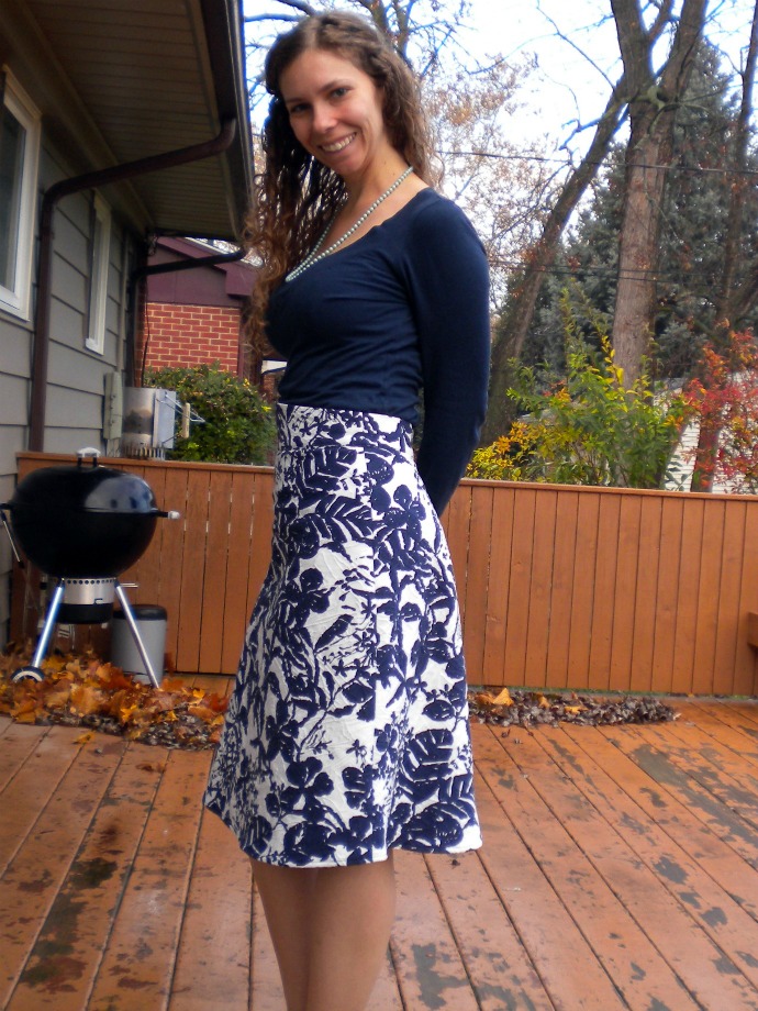 Sew Get Dressed: Navy and White Ginger: Completed!