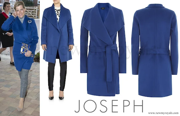 Sophie Countess of Wessex wore JOSEPH Lisa Long Cashmere Wrap Coat