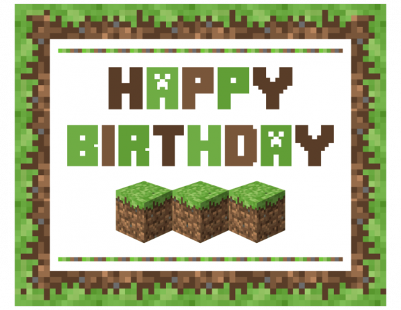minecraft birthday clipart - photo #2