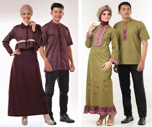 12 Contoh Gambar Model Baju Lebaran Keluarga Trend 