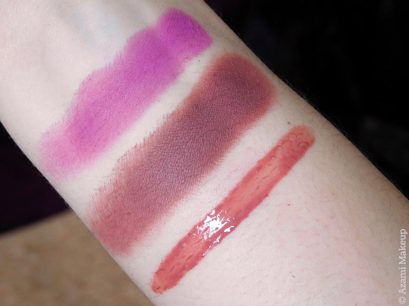 M.A.C. Cosmetics | M.A.C. In Monochrome - Best Teddy Velvet Teddy Lipglass - Blush Undercover Heroine - Diva Don\'t Care - Swatches & Review - Avis - Ruby Woo - Candy Yum Yum - See Sheer - Diva - Heroine - Velvet Teddy