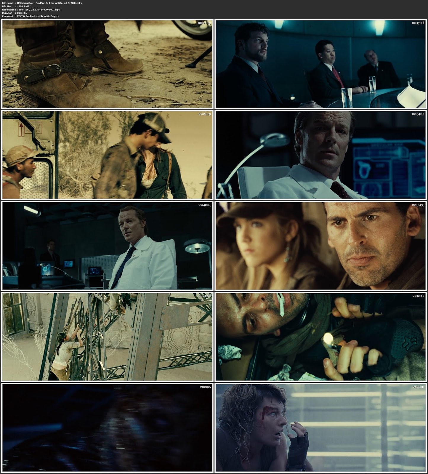 Resident Evil Extinction 2007 300Mb Hindi Dual Audio 480p BluRay Download