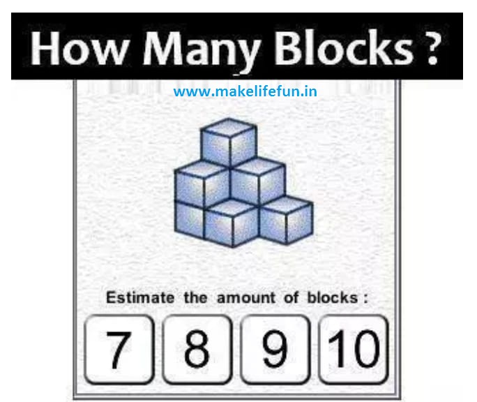 How Many Blocks (Puzzle Image) PUZZLE WORLD