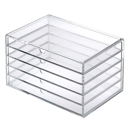Beauty Tiger Make Up Storage Icebox Clear Cube Muji
