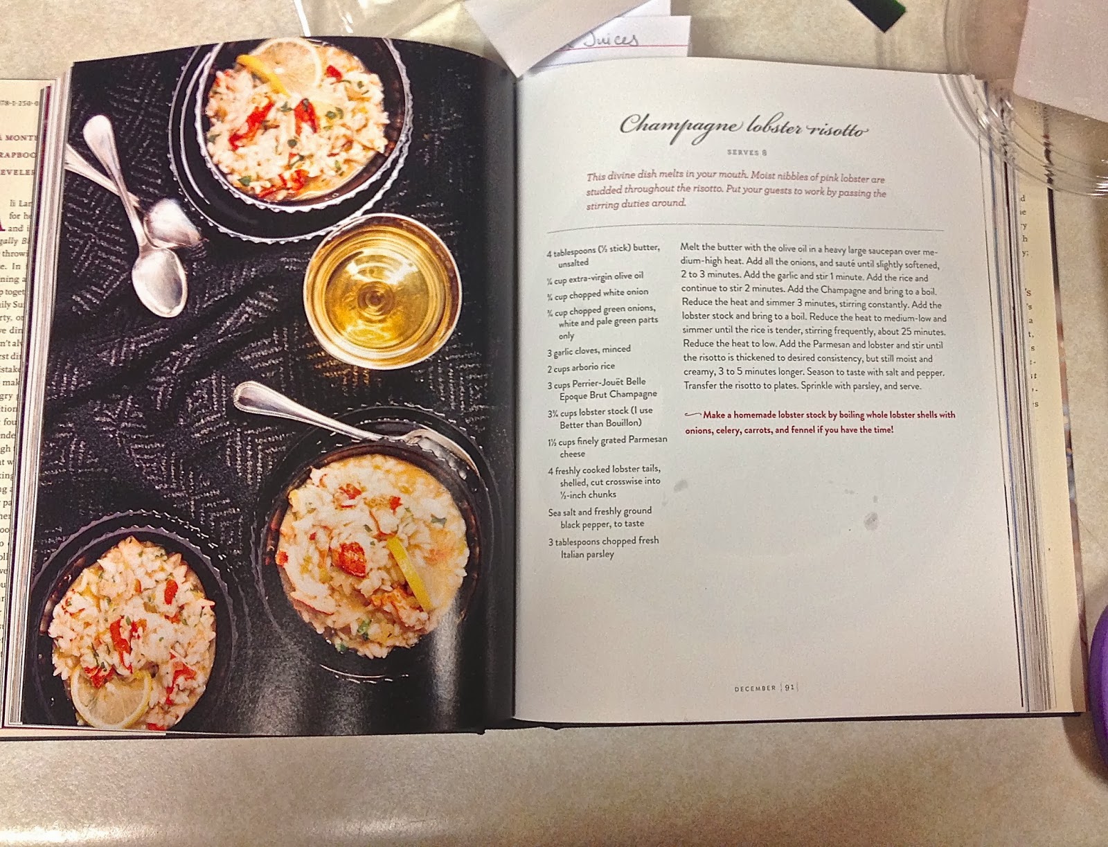 The Mellow Mallow Champagne Lobster Risotto Homemade Dinner Date Night