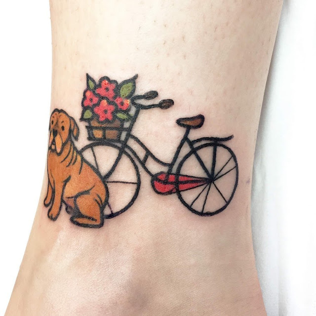 Tatuagem de bicicleta Tatuagem de bicicleta