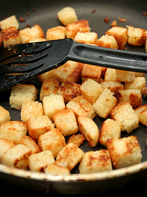 Table for 2.... or more: How to Make Croutons - No Bake Version