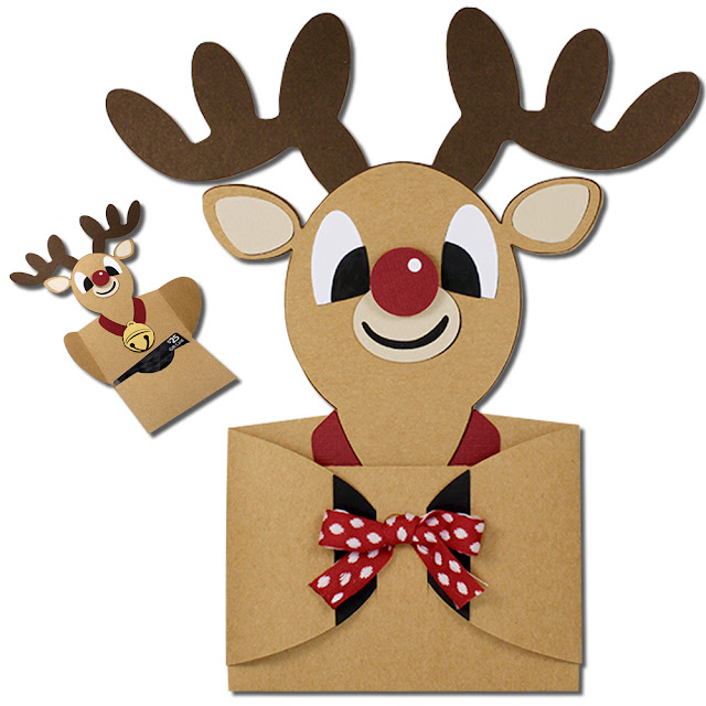 JMRush Designs: Boy Reindeer Hug Gift Card Holder