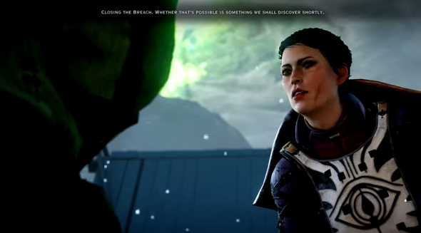 Cassandra tells the Inquisitor-to-be that the world's going to hell. Par for the course for this lady.