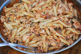 My story in recipes: Shrimp and Chicken Pasta