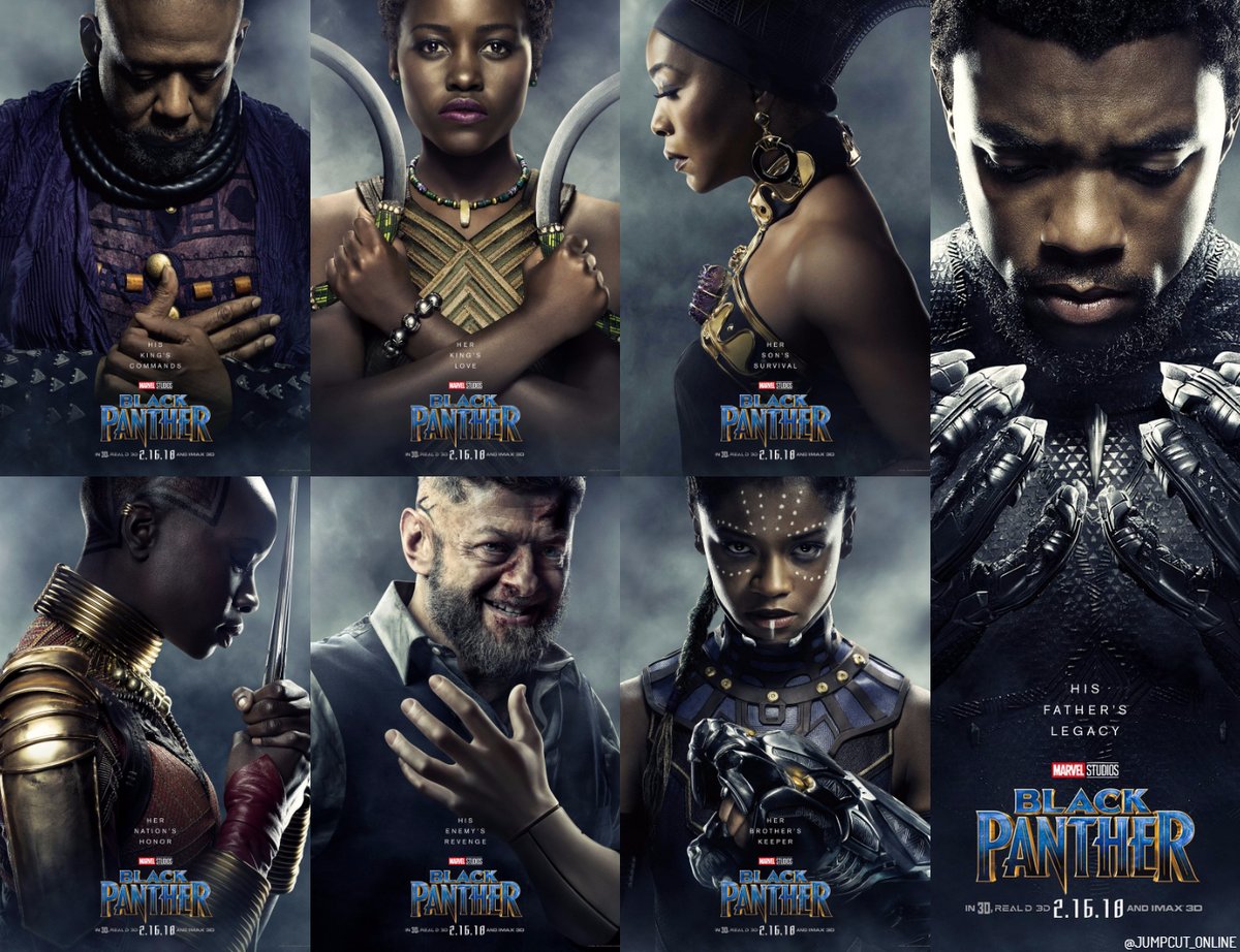 New 'Black Panther' Character Posters Introduce Wakandan Royals And