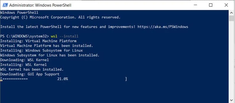 How to install WSL (Windows Subsystem for Linux) on Windows 10