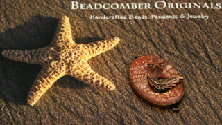 Resin / Copper Pendant / Clasp focal (with Tina's signature, a star fish!) by Tina Holden @ Beadcomber Originals :: All Pretty Things