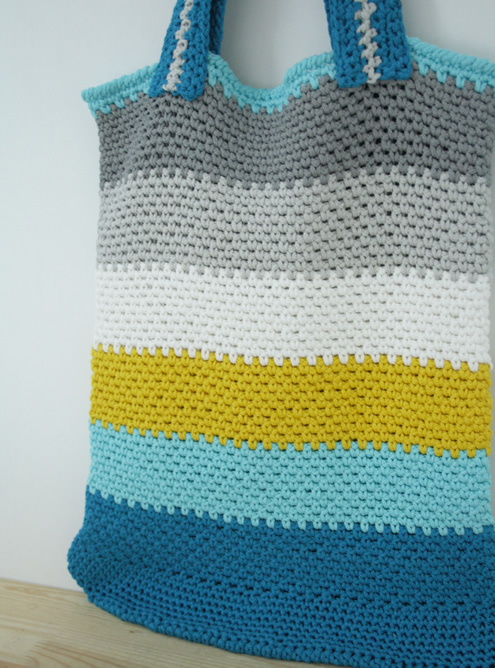 Free crochet pattern: Market bag | Happy in Red