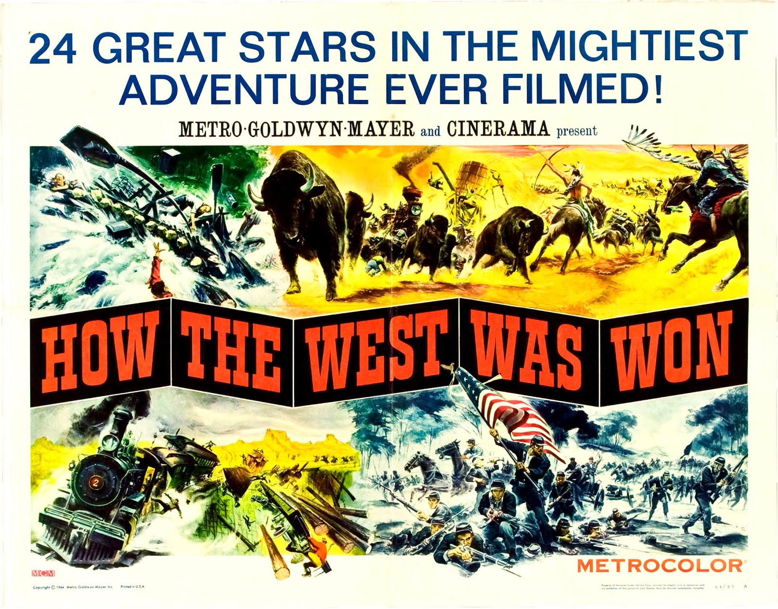 La conquête de l'ouest (1961) John Ford , Henry Hathaway , George Marshall - How the west was won