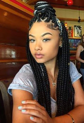 37 Unique Triangle Box Braids Hairstyles 2019 Funky For Black Women Triangle box braids hairstyles have been a stylish and trendy protective hairstyle for bl 37 Unique Triangle Box Braids Hairstyles 2019 Funky For Black Women