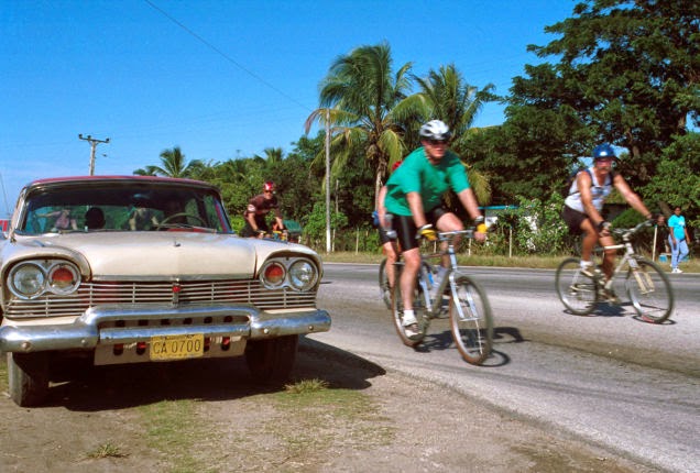 Biking in Havana, Cuba—among those ancient American cars—is another a memorable experience. - 18 Amazing Places You Should Ride Your Bike Before You Die