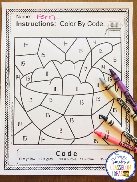 Color By Number For Math Remediation Teen Numbers 11 to 15 Old Woman in a Shoe - If you are looking for a resource for math remediation while still giving your students some confidence while reviewing important math skills, you will love this series. These five Color By Number worksheets focus on TEEN Numbers 11 to 15 with an adorable There Was An Old Woman Who Lived in a Shoe theme. The five pages have only a few color selections and only a few numbers, to help your students focus on the repetitive pattern of the teen numbers 11 to 15. All the while giving your students a fun and exciting review of important math skills at the same time! You will love the no prep, print and go ease of these printables. As always, answer keys are included.