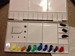 watercolors palette tube storing wordcount