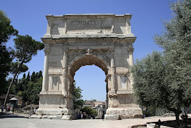 The Arch of Titus in Rome, built to commemorate the  victory of Titus in capturing Jerusalem