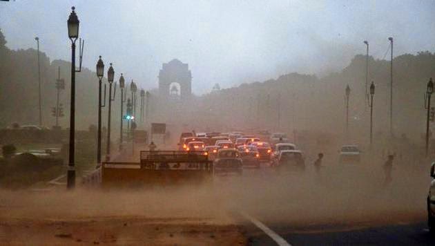 Delhi, Dust storm, Flights diverted, Metro routes disrupted, Met department, rainfall