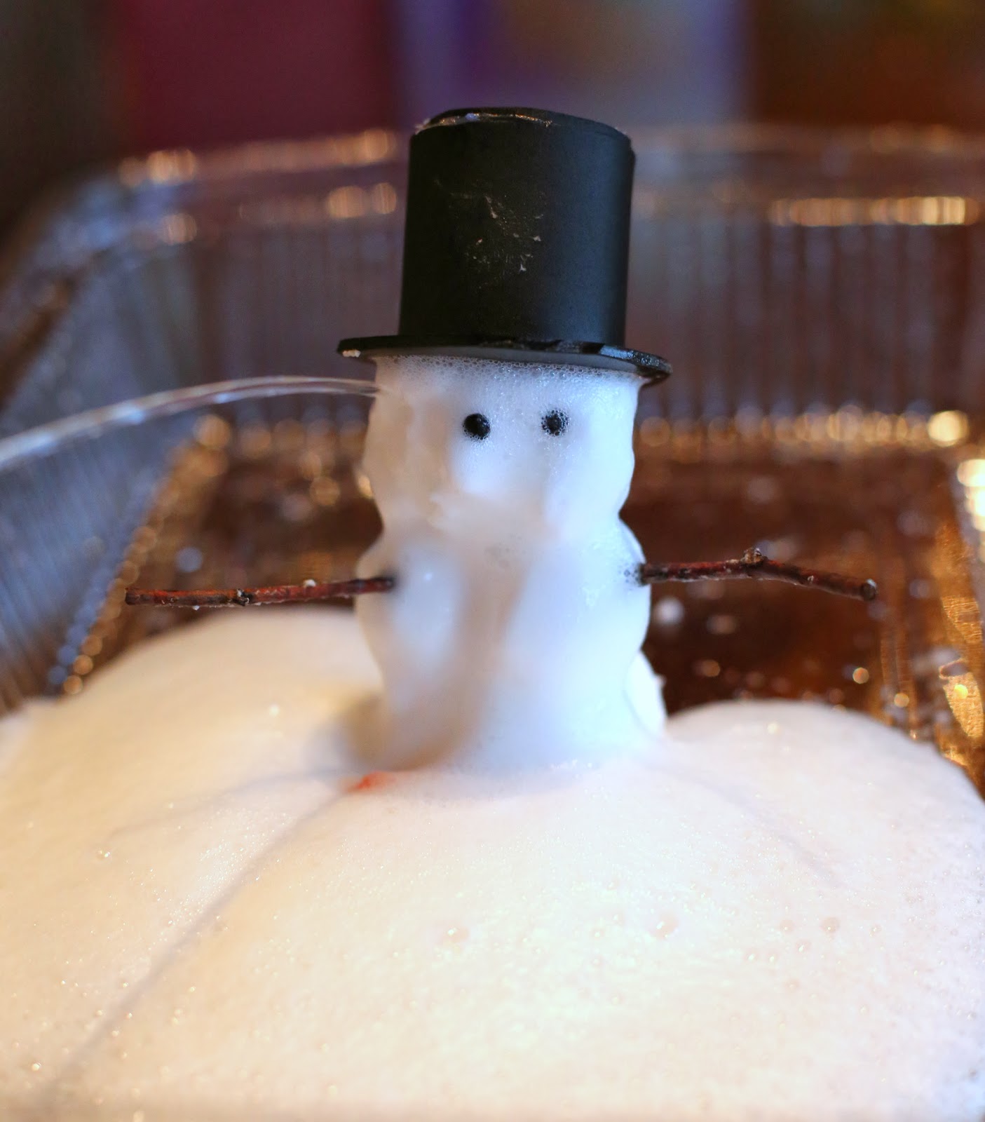 Foaming Dough Recipe Magic Foaming Snowman