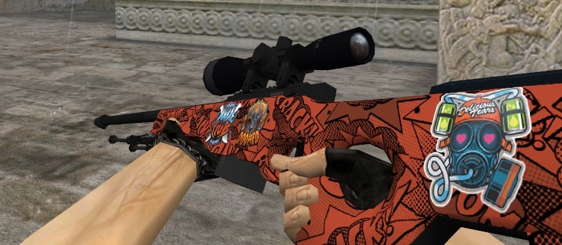 AWP Boom With Team Work Stickers CSGO Panorama UI Free Download