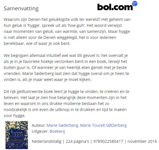  Samenvatting Hygge op bol.com