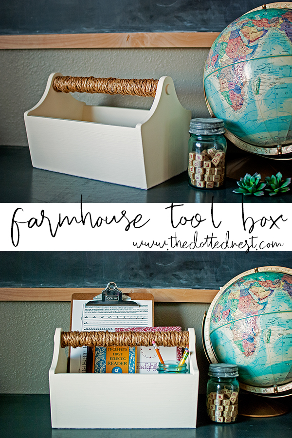 Farmhouse Tool Box Thrift Store Makeover Inspire My Creativity Link