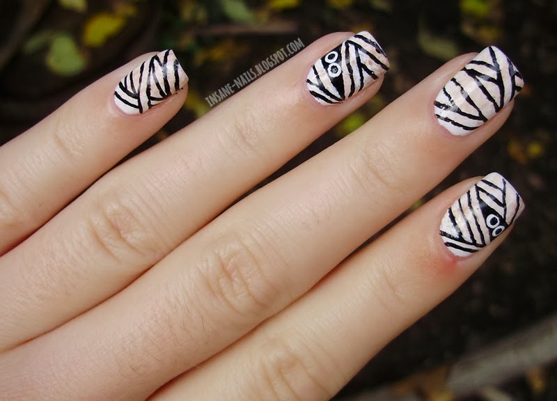 Halloween Nail Art Challenge 2013 Mummy Insane Nails