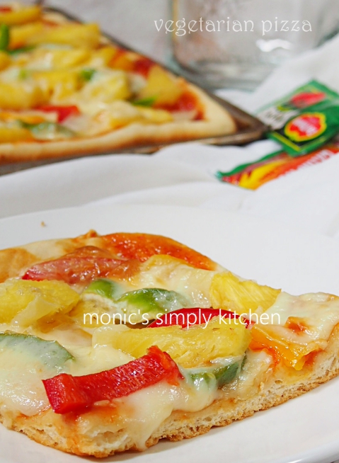 resep pizza vegetarian praktis