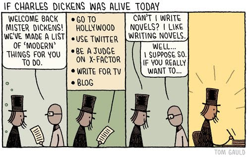 Meme de humor sobre Charles Dickens