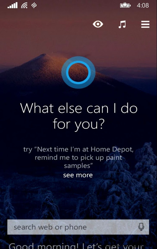 Designer Creates Modern Version of Cortana for Windows Phone