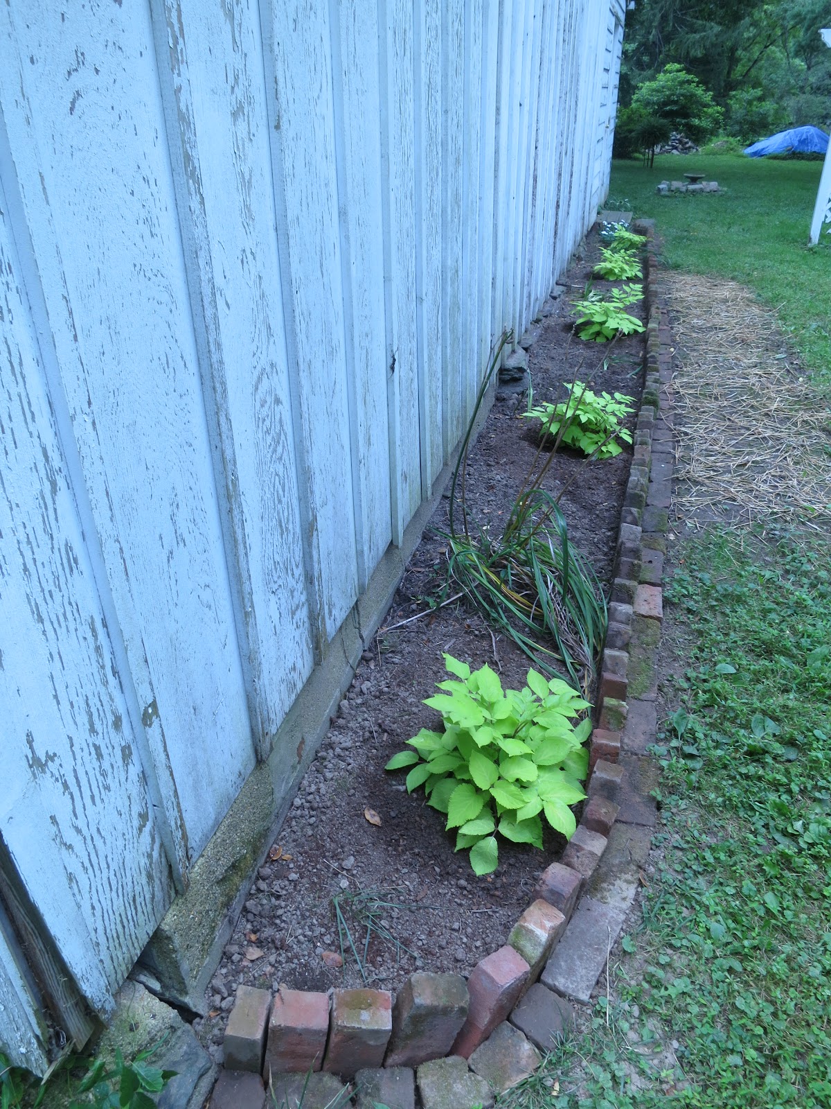 An Old Farm A Brick Garden Border