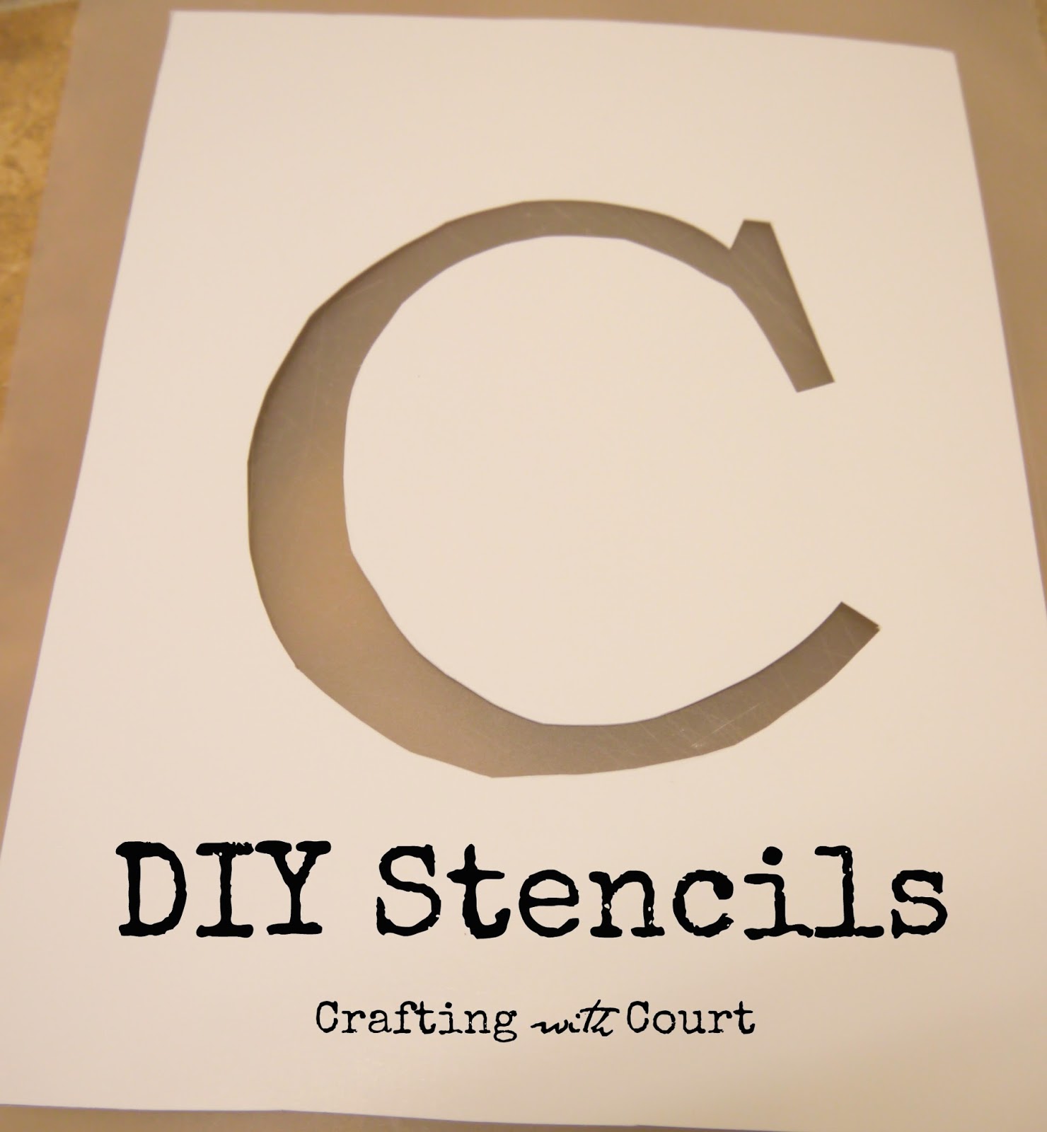 Crafting with Court DIY Stencils
