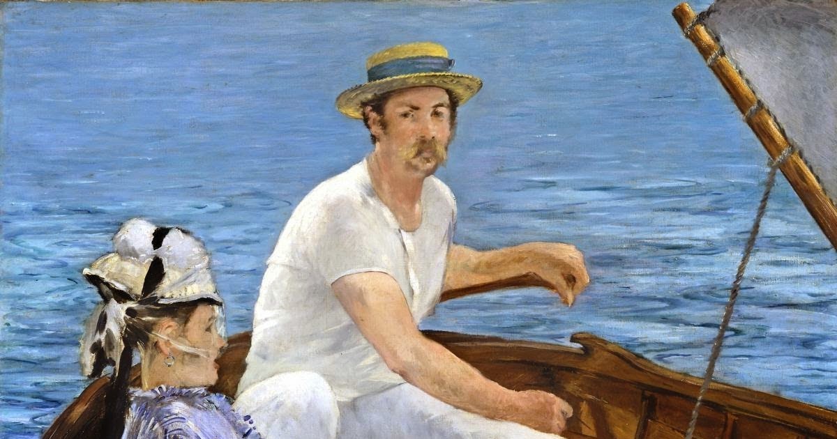 BOATING. Painting by Édouard (1874) My Daily Art