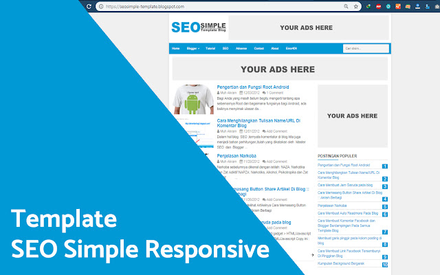 Download Template SEO Simple Responsive Blogger
