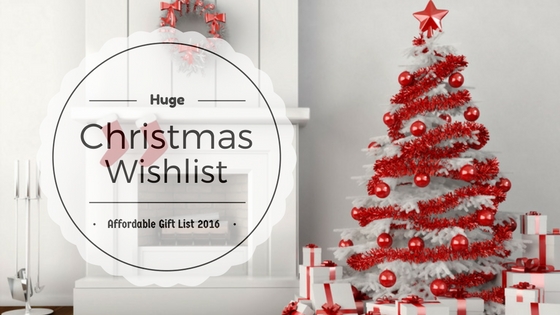 Huge Affordable Gift List for Christmas Wishlist 2016 ! Christmas Wishlist, Christmas Wishlist 2016, gift guide, holiday guift guide, affordable holiday gift guide, affordable holiday gifts, makeup, fashion, beauty,
